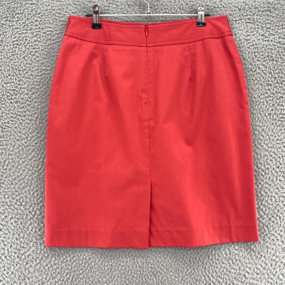 Brooks Brothers Skirt Womens 6 Coral Mini Straight Pencil Stretch Career Office - Picture 3 of 11
